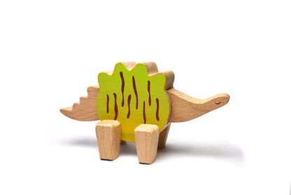 Price For 6 Assorted Wooden Dinosaur