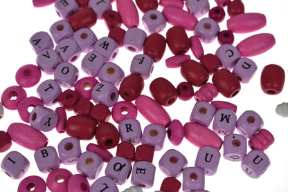 Yum Yum Pink Sugar Berry Alphabet Bead Craft Kit