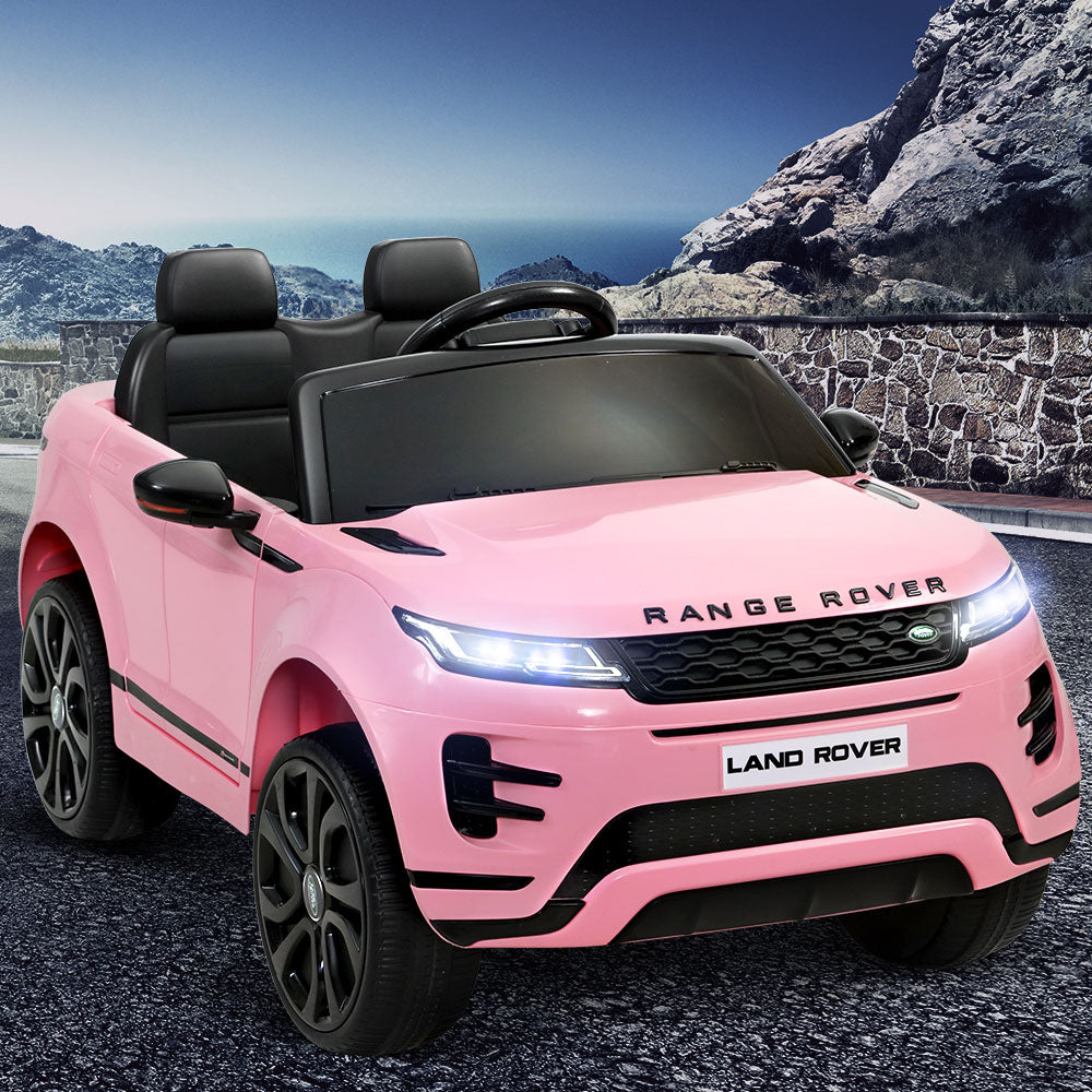 Kids Ride On Car Licensed Land Rover 12V Electric Car Toys Battery Remote Pink