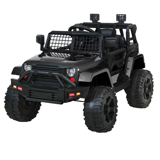 Rigo Kids Ride On Car Electric 12V Car Toys Jeep Battery Remote Control Black