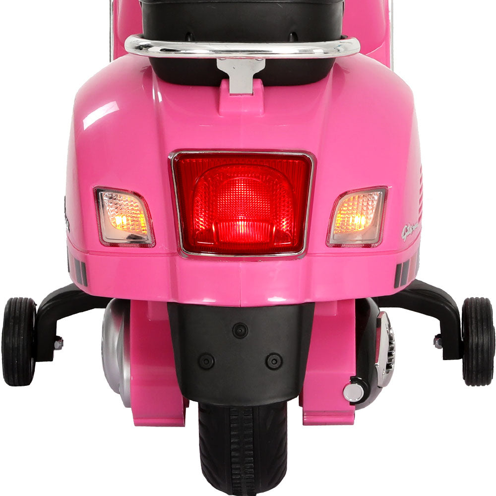 Kids Ride On Car Motorcycle Motorbike VESPA Licensed Scooter Electric Toys Pink