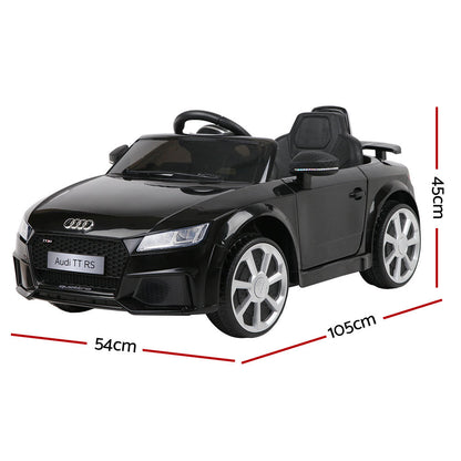 Kids Ride On Car Audi Licensed TT RS Black