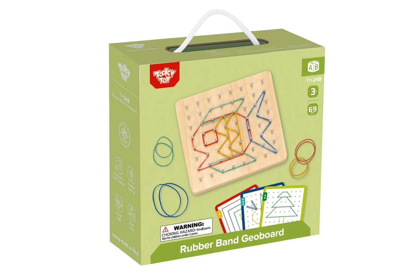 Creative Rubber Band Geoboard Pattern Puzzle Game