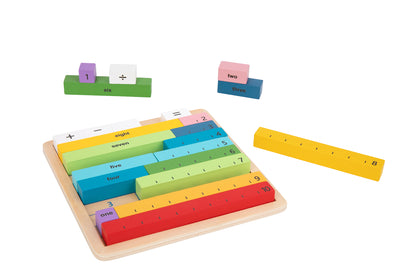 Maths Learning Rods Counting Game Board