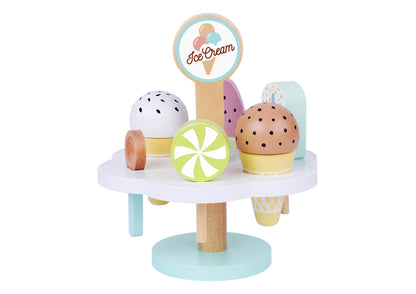 Wooden Ice Cream Set