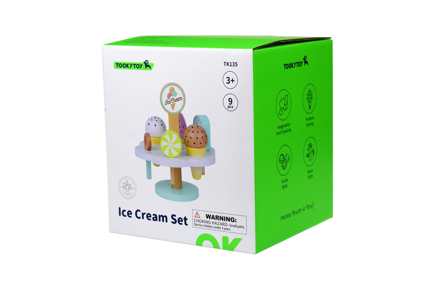 Wooden Ice Cream Set