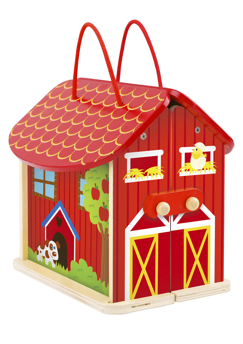 Farm Playset With Carry Box