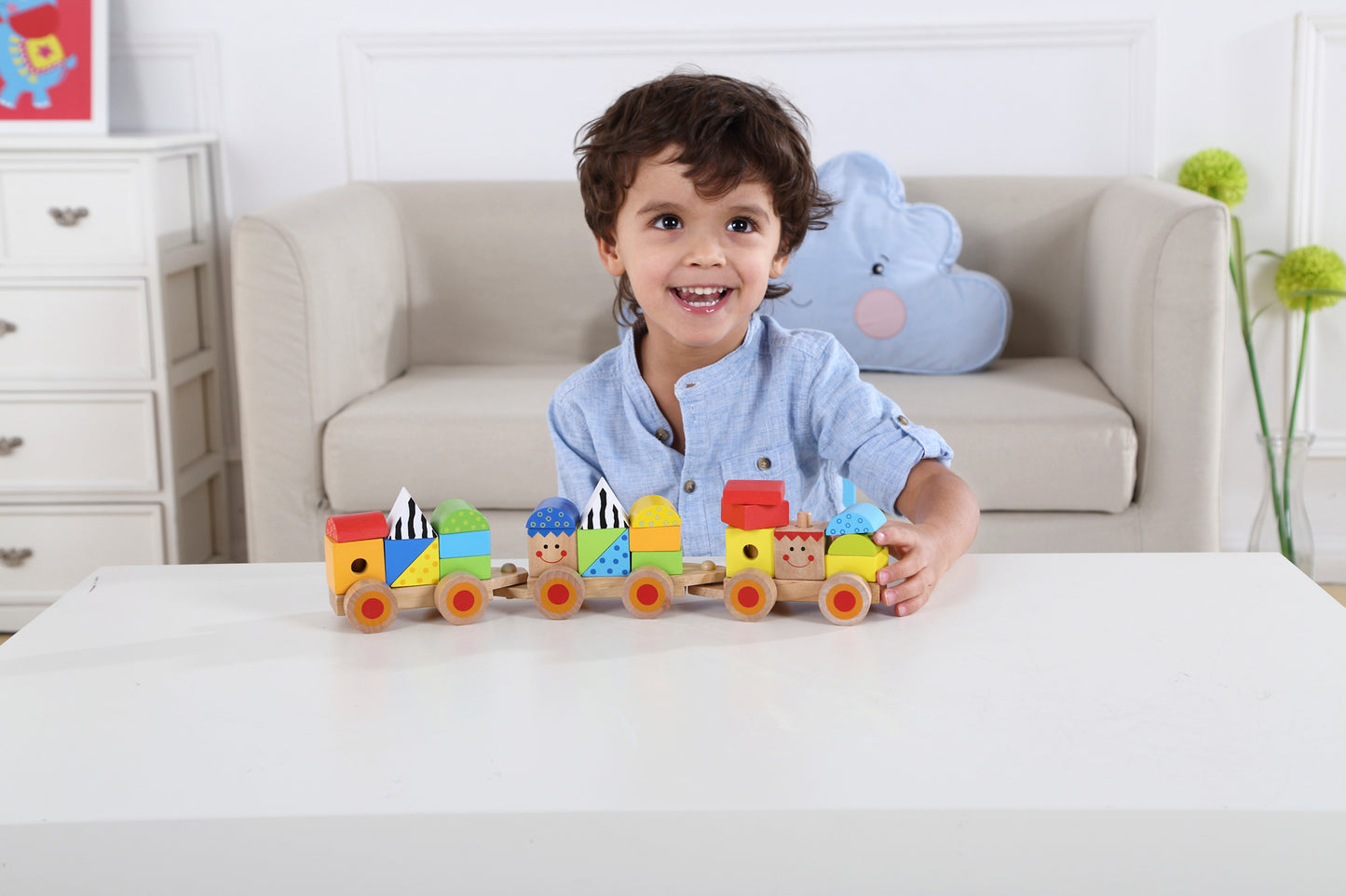 Wooden Stacking Train