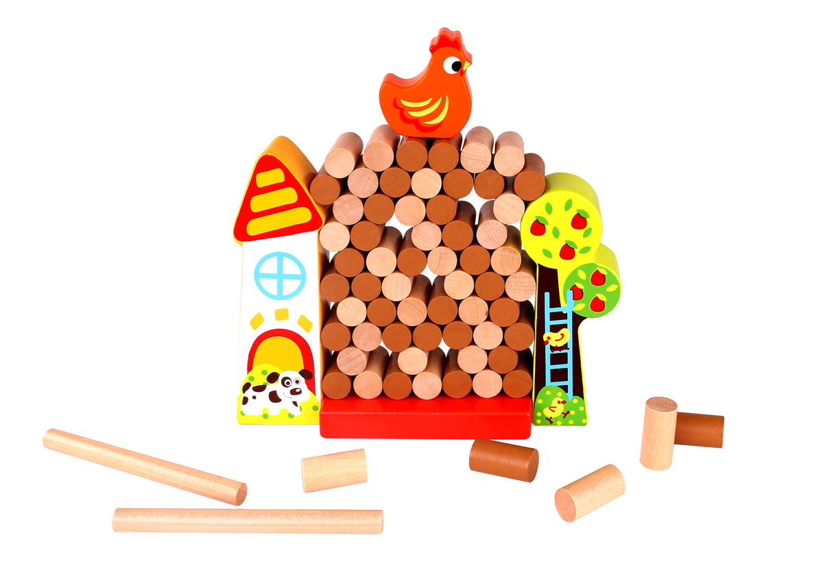 Jenga Chick Drop Farm Game