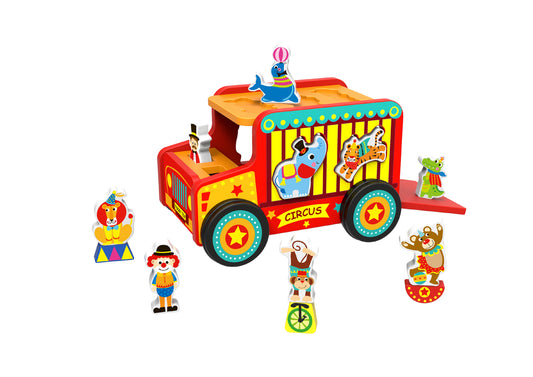 Circus Safari Jeep Truck Shape Sorter