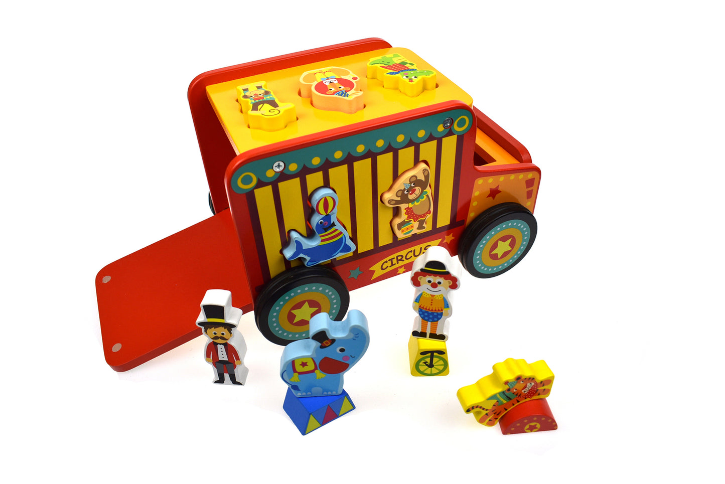 Circus Safari Jeep Truck Shape Sorter