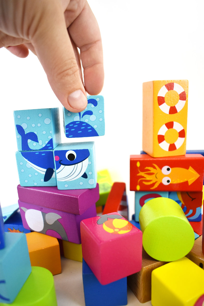 Marine Sea Creatures Building Blocks 80Pcs