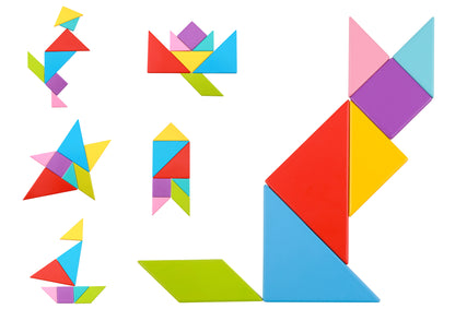 Tangram Play Wooden Brainteaser Puzzle