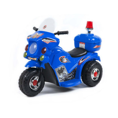 Children's Electric Ride-on Motorcycle (Blue) Rechargeable, Up To 1Hr