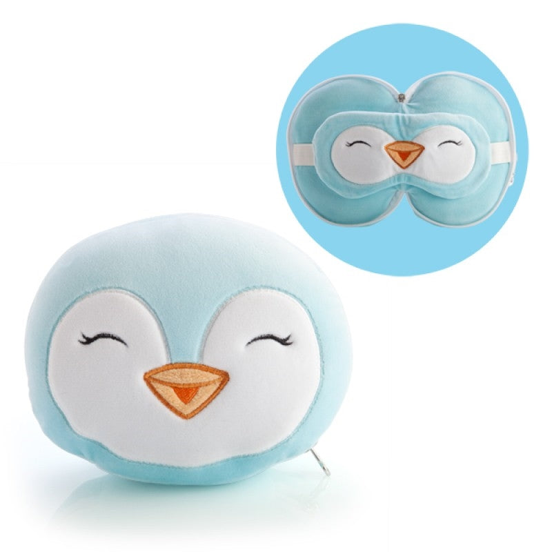 Smoosho's Pals Travel Penguin Mask & Pillow