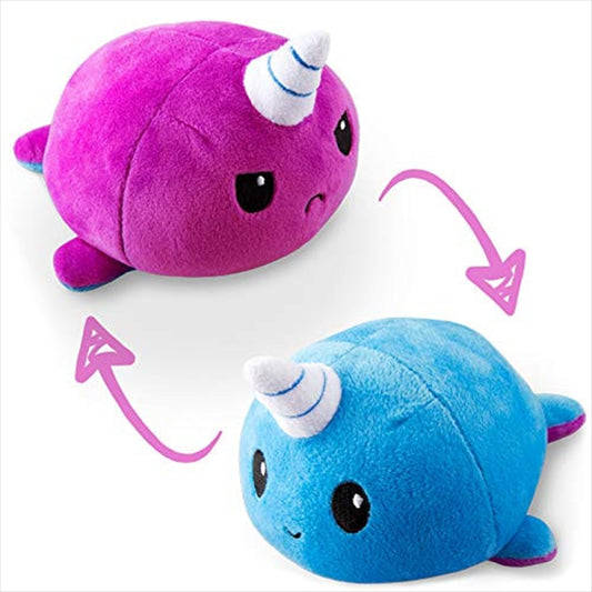 Reversible Plushie - Narwhal Purple/Blue