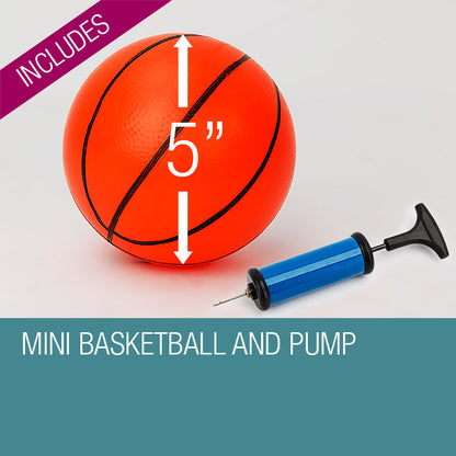 Dr.Dunk Indoor Mini Basketball Hoop Ring Backboard Kit Door Mounted Mount Kid Set