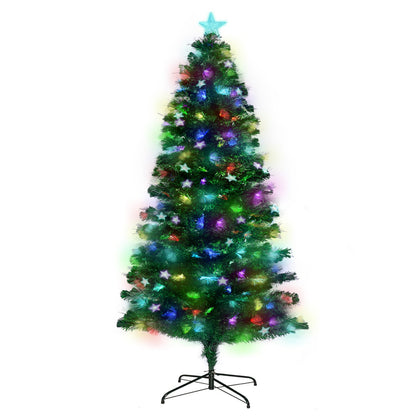 Christabelle 1.2m Enchanted Pre Lit Fibre Optic Christmas Tree Stars Xmas Decor