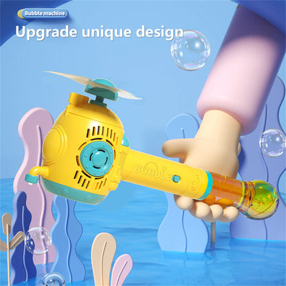 Bubblerainbow Full-Automatic Submarine Windmill Bubble Machine Children's Hand-Held Toy