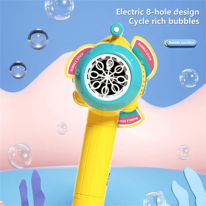 Bubblerainbow Full-Automatic Submarine Windmill Bubble Machine Children's Hand-Held Toy