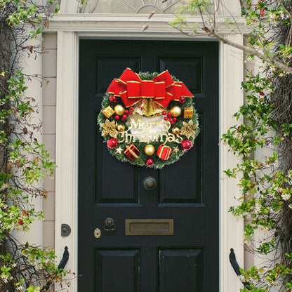 Christmas Wreath Door Garland Decoration Front Door Hanging Flowers Tree Decor(J1-4)