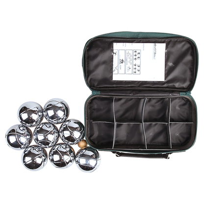 Deluxe Boules Bocce 8 Alloy Ball Set