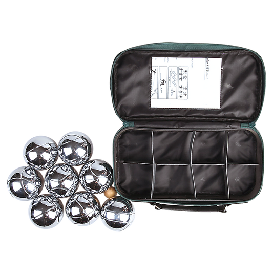 Deluxe Boules Bocce 8 Alloy Ball Set