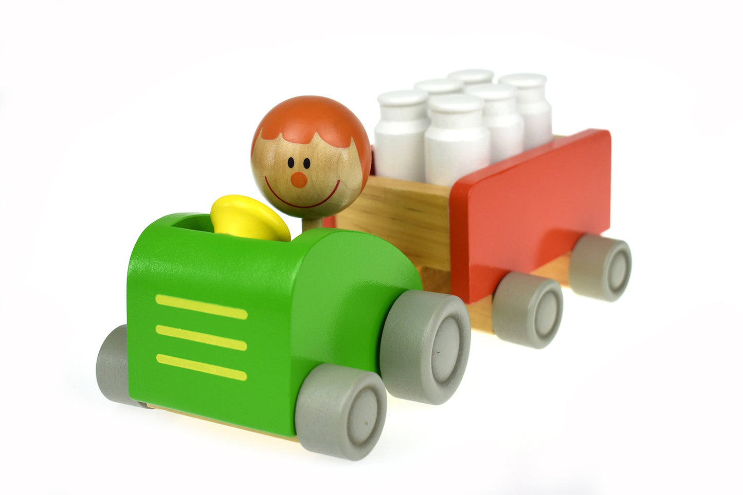 Milk Bottle Tractor & Bowling Set