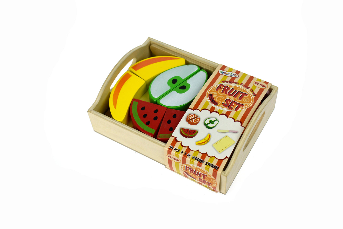 Wooden Food Cutting Set - Fruit