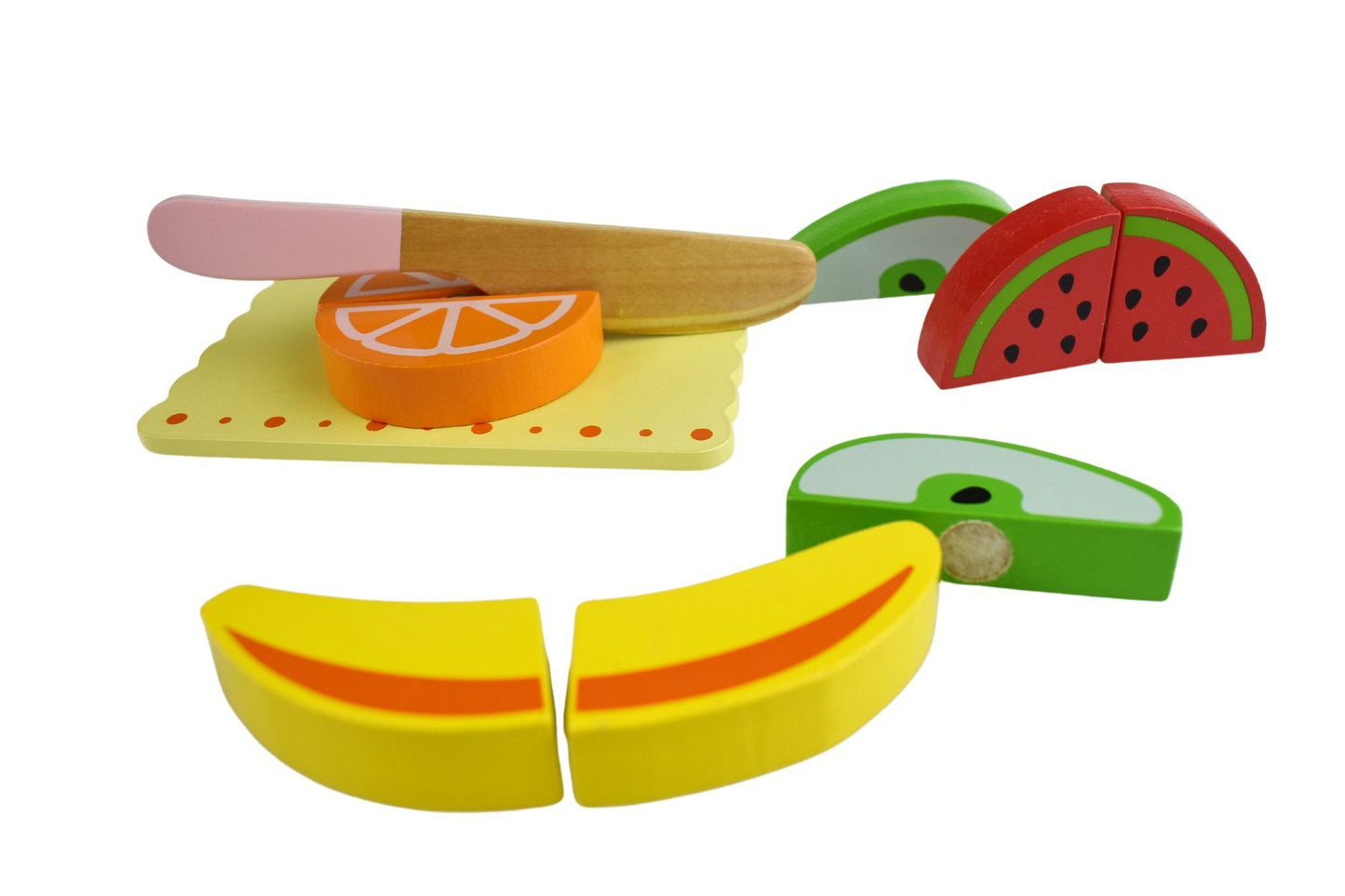 Wooden Food Cutting Set - Fruit