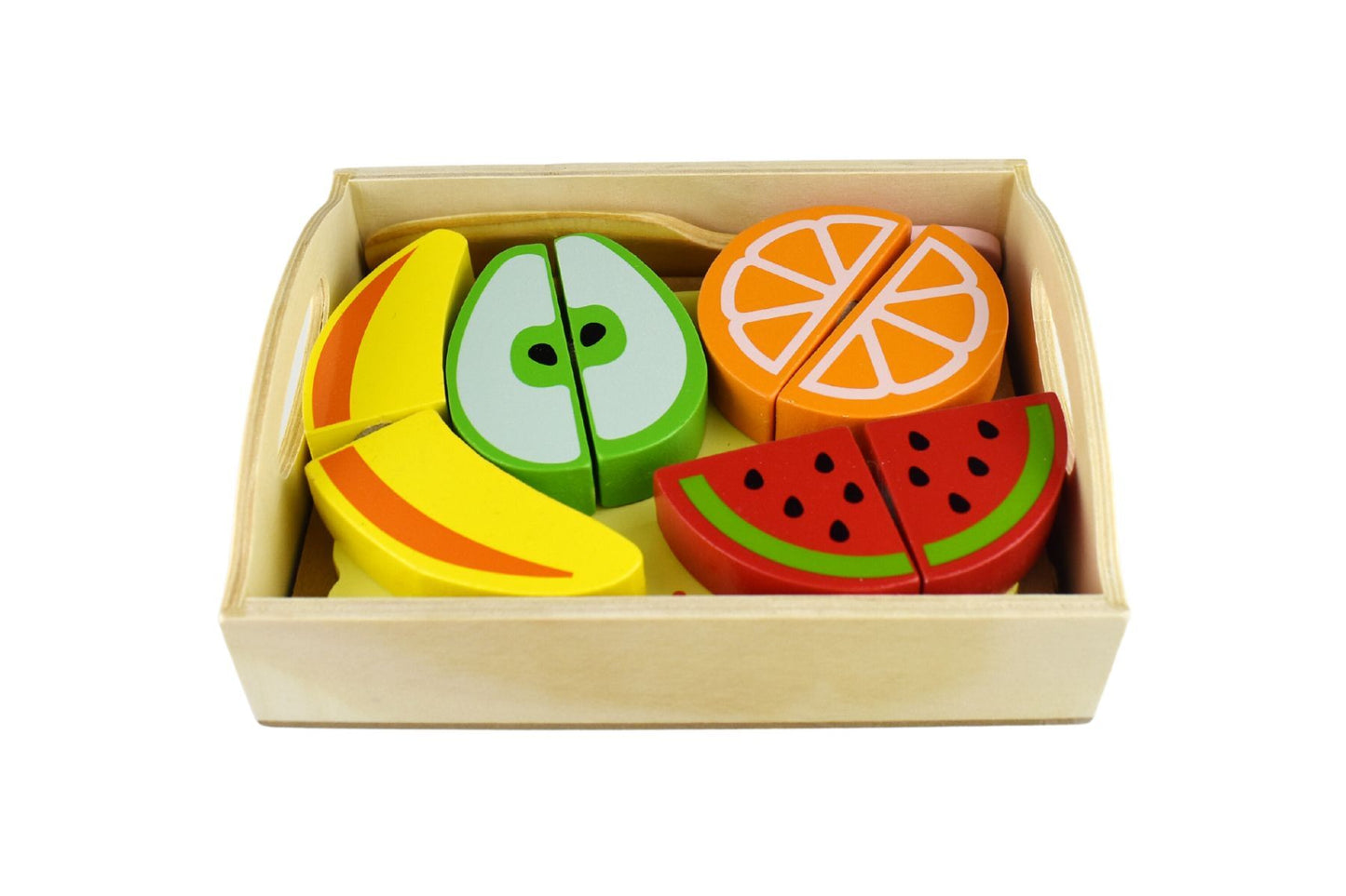 Wooden Food Cutting Set - Fruit