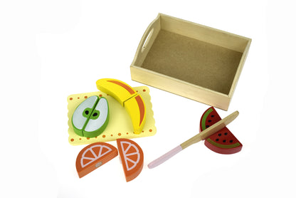 Wooden Food Cutting Set - Fruit