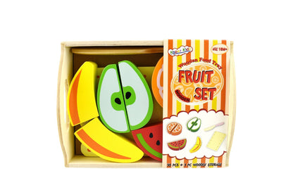 Wooden Food Cutting Set - Fruit