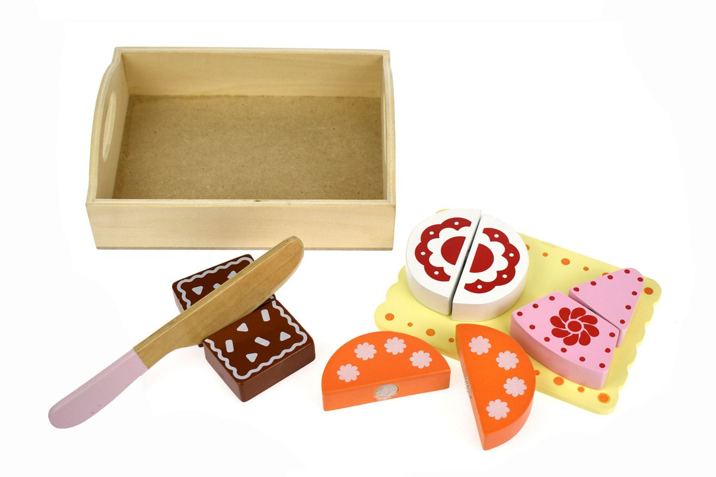 Wooden Food Cutting Set- Dessert