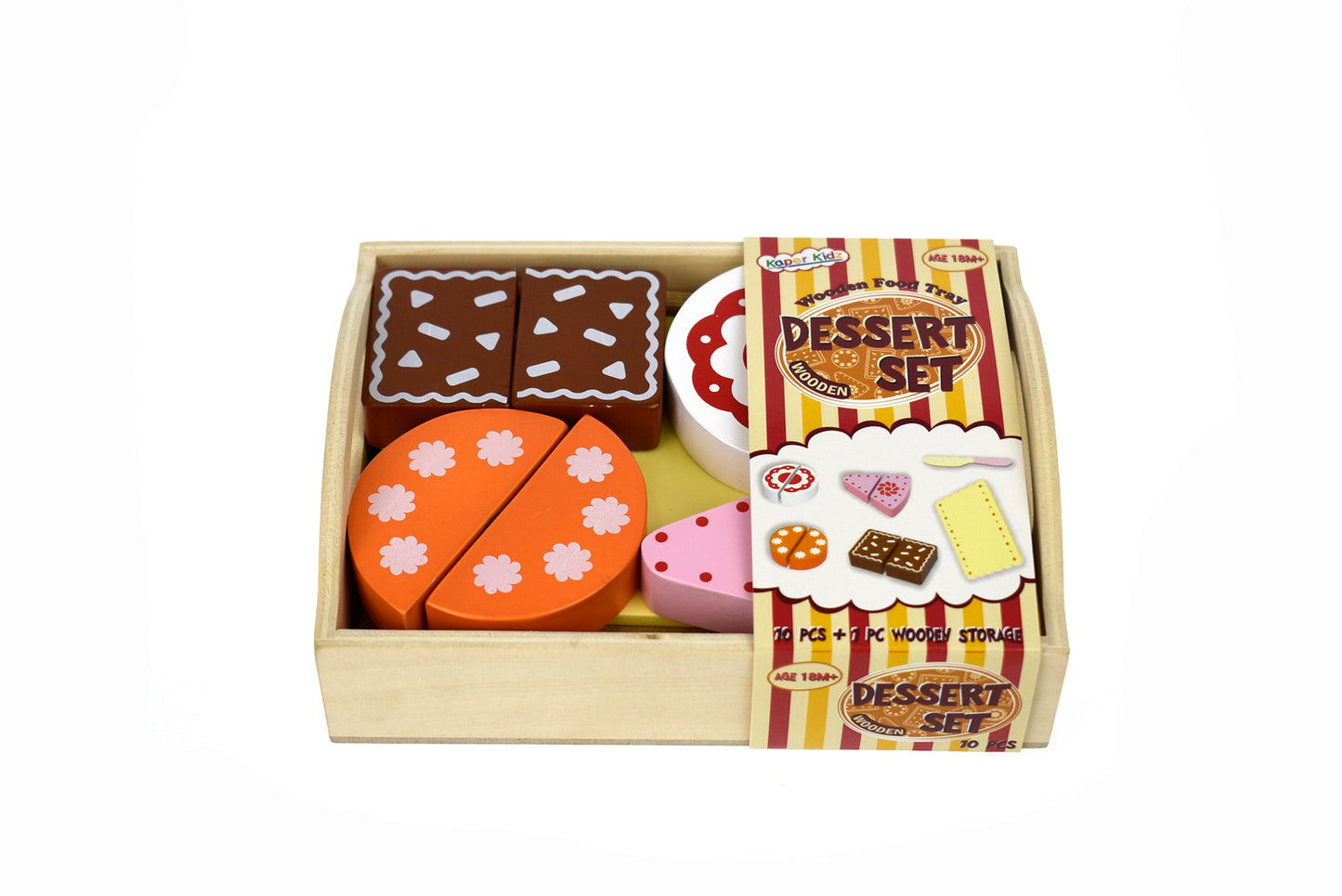 Wooden Food Cutting Set- Dessert