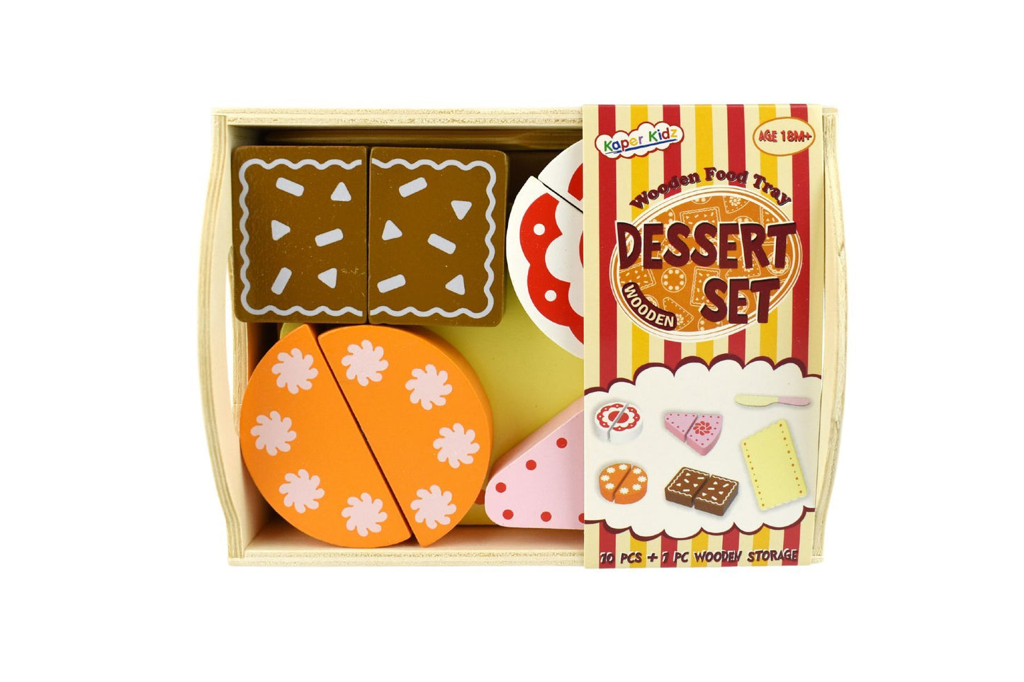 Wooden Food Cutting Set- Dessert