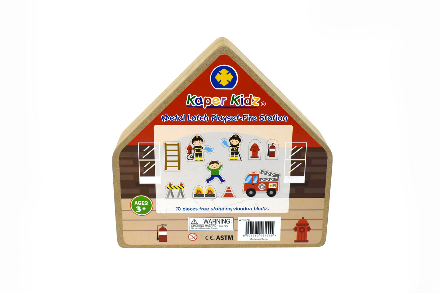 Metal Latch Playset-Firestation