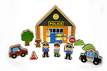 Metal Latch Playset - Police