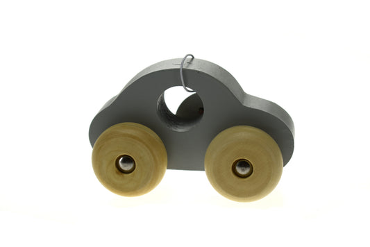 Simple Wooden Toy Car - Grey