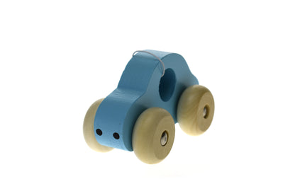 Simple Wooden Toy Car - Blue